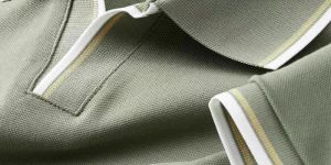 Mens Jacquard Collar T Shirt