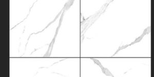 600 X 600mm Glossy Finish Marble Porcelain Tiles