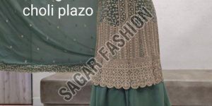 Ladies Heavy Work Indian Sharara Suit with Dupatta