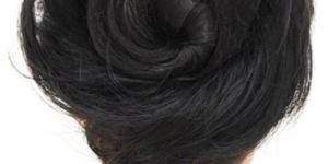 Black Real Hair Scrunchies
