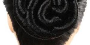 Black Round Synthetic Juda