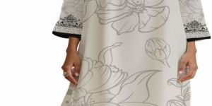 Ladies Black And White Kurti, Palazzo Set