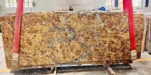 Polished Bhama Gold Granite Slab
