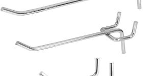 J Type Pegboard Hook - 6 Inch For MDF Board, Set OF 20
