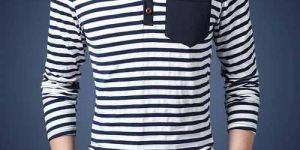 Men Full Sleeves Cotton T Shirt