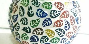 Mosaic Glass Candle Holder