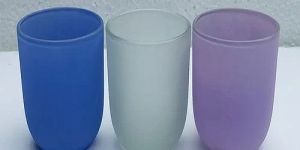 U Shape Frosted Glass Candle Jar