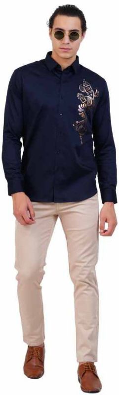 Men Full Sleeve Designer Cotton Shirt