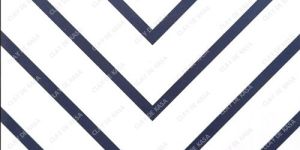 Black and White Matt Ceramic Moroccan Tile