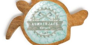 Decorative Wood Resin Coastal Accent Sea Turtle