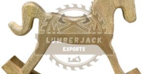 Wooden Classic Rocking Horse Sculpture