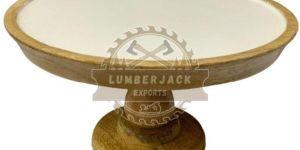 Wooden Pedestal Display Platform Cake Stand