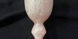 Hand Carved Rose Quartz Glass