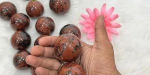 Mahogany Stone Sphere