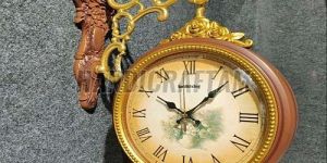 Double Sided Station Wall Clock