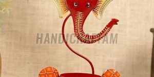 Iron Ganesh T Light Holder