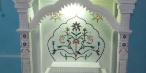 Polished White Marble Temple