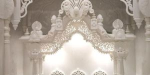 Traditional White Marble Temple