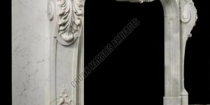 Italian Marble Stone Fireplace