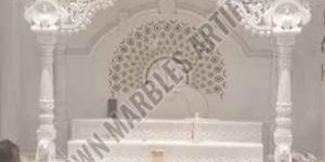 Carved White Marble Temple