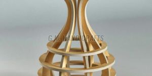 Round Wooden Coffee Side Table With Glass Tabletop
