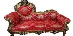 Teak Wood Red Maharaja Diwan