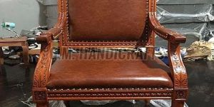 Wooden Armrest Chair