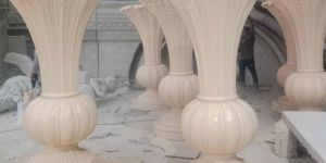 White FRP Flower Pot