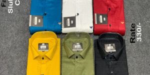 Mens Self Design Shirts