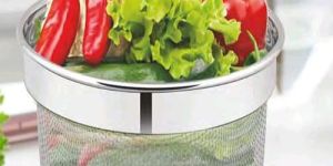 Round Stainless Steel Wire Mesh Multipurpose Basket