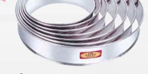 Silver Stainless Steel Flair Cake Ring