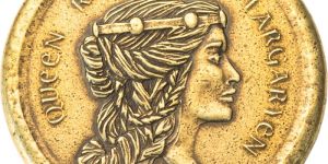 Brass Vintage Coin Earrings