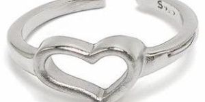 Open Heart S925 Silver Toe Ring