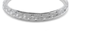 Sonata Textured Dot Curve Kada Bangle