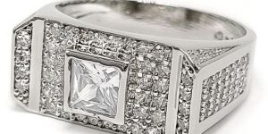 Square Roman Diamond Rolex Ring