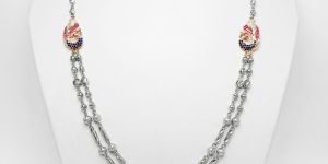 Vati MS Silver Dual Pendant Necklace