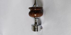 Bulb Tip Wood Curtain End Cap