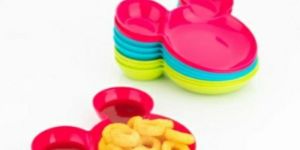 Mickey Mouse Shape Plastic Plate