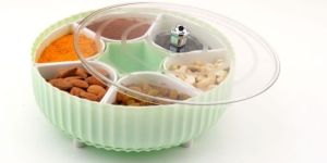 Round Plastic Masala Box