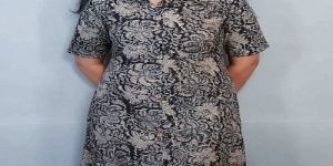 Black Cotton Printed Kalamkari Kurti
