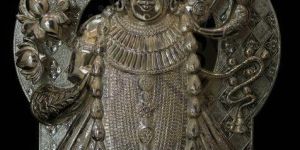 Lotus Halo Vithoba Cow Base Sculpture