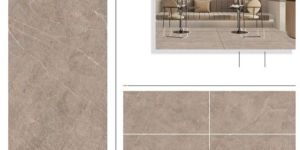 Muted Brown Glossy Marble Tiles