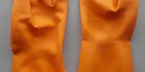 Orange Rubber Glove