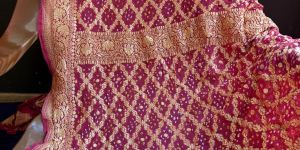 Ladies Diamond Zari Dupatta