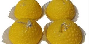 Yellow Laddu Candle