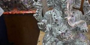 Aluminium Ganesh Ji Moorti