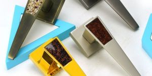 V Shape Stylish Zinc Mortise Door Handle