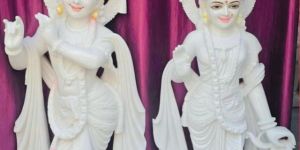 Marble Radha Krishna Statue