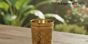 275ml Pure Brass Embossed Glass