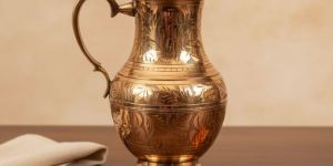 Pure Brass Mughlai Design Jug